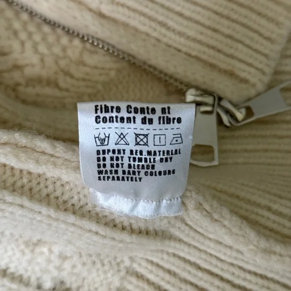 Celine Cream Cable Knit Cardigan